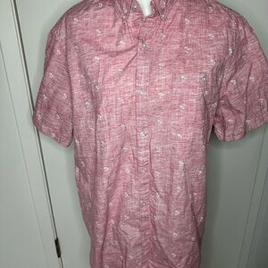 Denim & Flower Red Casual Button Down Shirt size XL